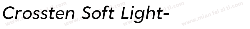 Crossten Soft Light字体转换